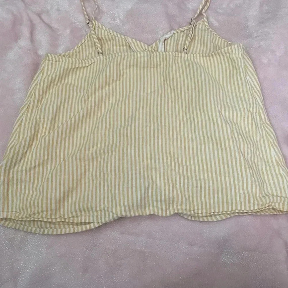 BP Nordstrom vertical stripe cami tank yellow top - Picture 3 of 5